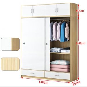 Tủ quần áo 1m4x2m2 cánh lùa